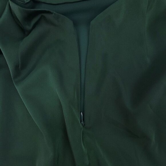 NWT Revolve NBD Everett Gown Emerald Green Formal Slit Open Backless Maxi Small - Picture 8 of 11